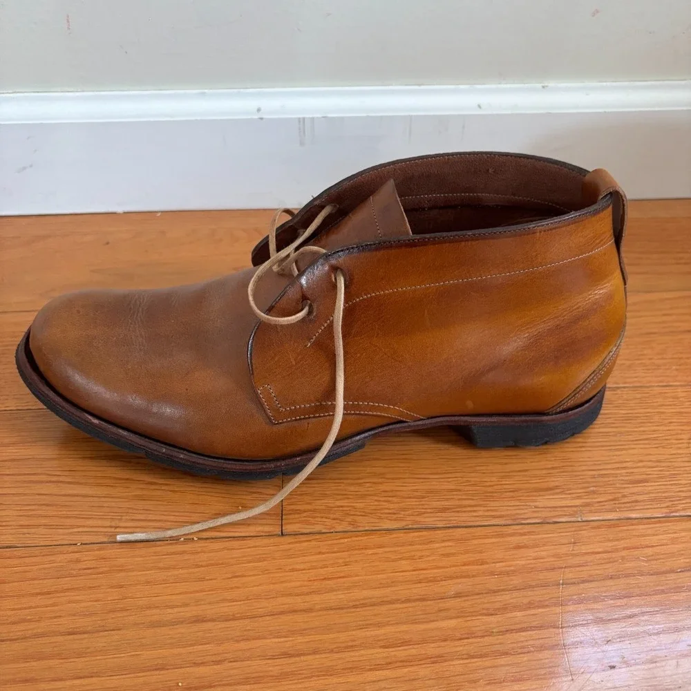 Timberland Boot‎ Company Chukka Lace-Up Brown Leather Men's Boots US 8M EUC